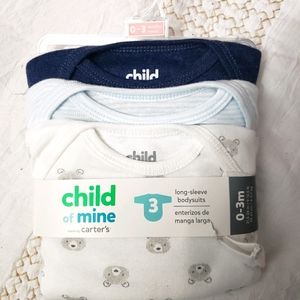 3-Pack Long Sleeve Onsies